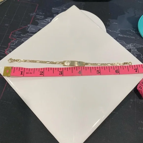 Charming Gold Heart Bracelet for Kids - Picture 6 of 6